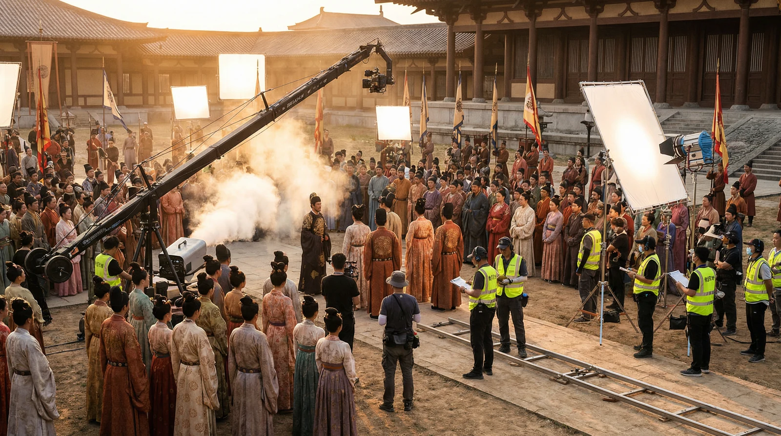 国产视频古装大片拍摄现场幕后花絮